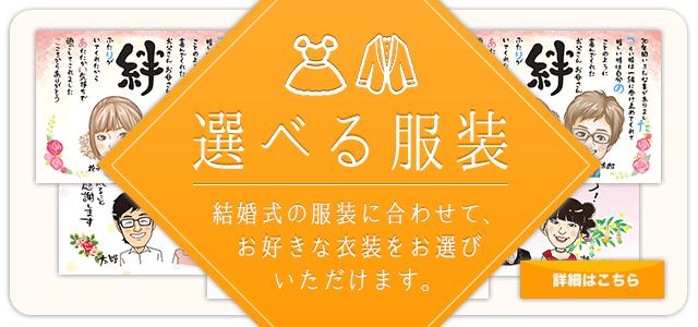 結婚式の両親のプレゼントに似顔絵を贈る 言葉のプレゼント